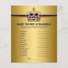 Prince Crown Baby shower Games