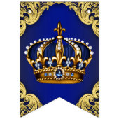 Prince Crown Baby shower Vlaggetjes (Eerste vlag)