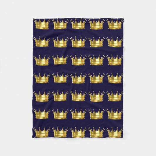 Prince Crown Fleece Deken (Voorkant)