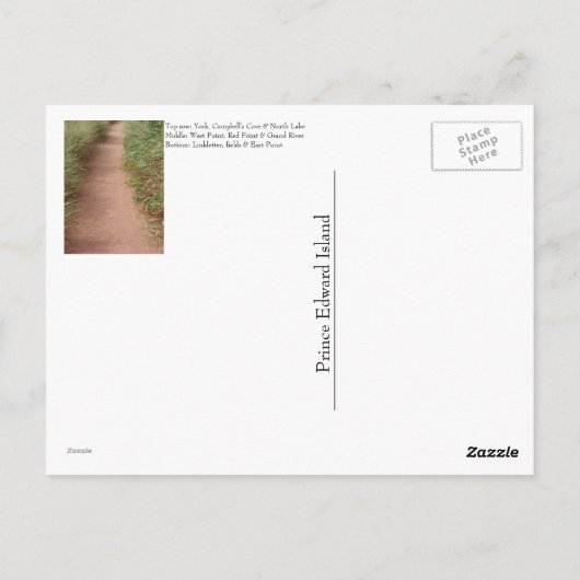 Prince Edward Island briefkaart (Achterkant)