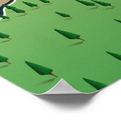 Prince Edward Island, Canada kaart. Poster (Hoek)