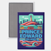 Prince Edward Island Canada Magneet (Voorkant / Achterkant)