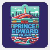 Prince Edward Island Canada Vierkante Sticker (Voorkant)