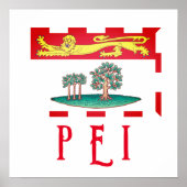 Prince Edward Island Flag Poster (Voorkant)