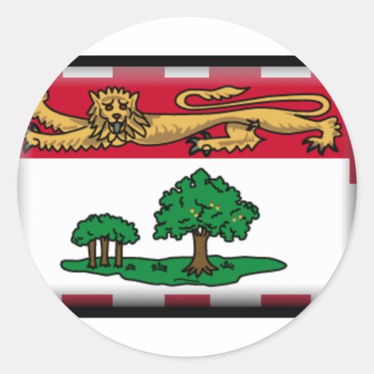 Prince Edward Island Flag Ronde Sticker (Voorkant)