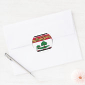 Prince Edward Island Flag Ronde Sticker (Envelop)