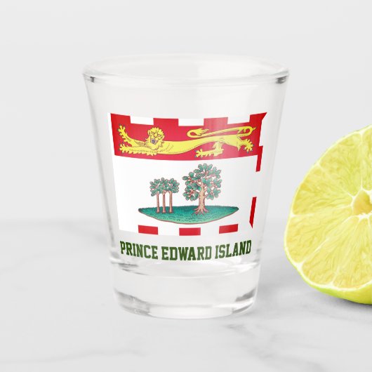 Prince Edward Island Flag Shot Glas (Voorkant)