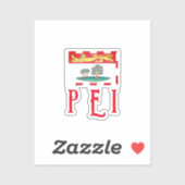 Prince Edward Island Flag Sticker (Vel)