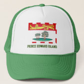 Prince Edward Island Flag Trucker Pet (Voorkant)