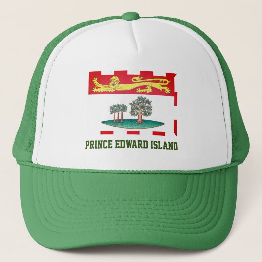 Prince Edward Island Flag Trucker Pet (Voorkant)