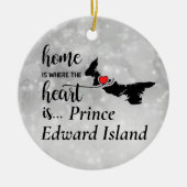 Prince Edward Island Home is waar Heart Keramisch Ornament (Voorkant)
