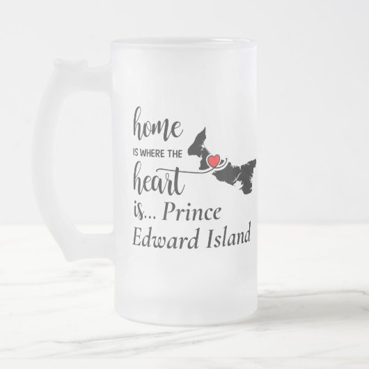 Prince Edward Island Home is waar Heart Matglas Bierpul (Links)