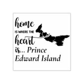 Prince Edward Island Home is waar Heart Rubberstempel (Afrduk)