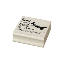 Prince Edward Island Home is waar Heart Rubberstempel