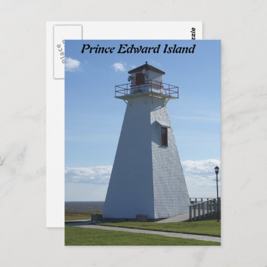 Prince Edward Island-Lighthouse Briefkaart (Voorkant / Achterkant)