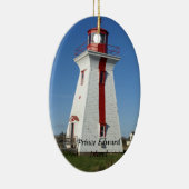Prince Edward Island-Lighthouse Keramisch Ornament (Rechts)