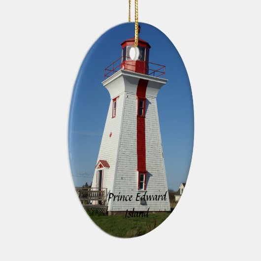 Prince Edward Island-Lighthouse Keramisch Ornament (Rechts)