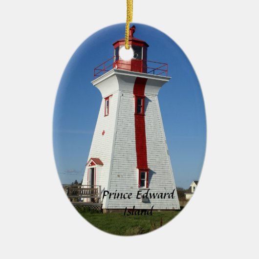 Prince Edward Island-Lighthouse Keramisch Ornament (Voorkant)