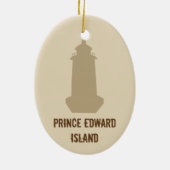 Prince Edward Island Lighthouse Keramisch Ornament (Achterkant)