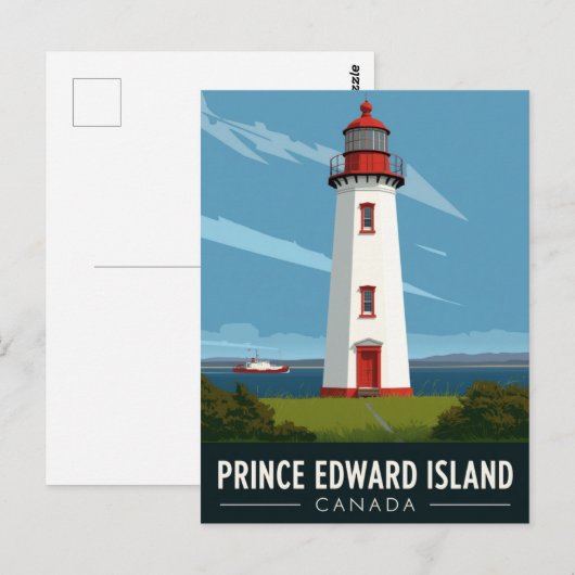 Prince Edward Island Lighthouse Travel Briefkaart (Voorkant / Achterkant)