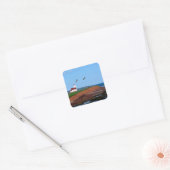 Prince Edward Island Lighthouse Vierkante Sticker (Envelop)