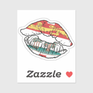 Prince Edward Island Lipstick Liefde Vlag Sticker