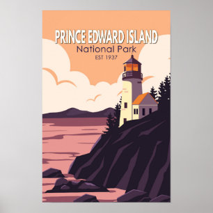 Prince Edward Island Nationaal Park Canada Retro Poster