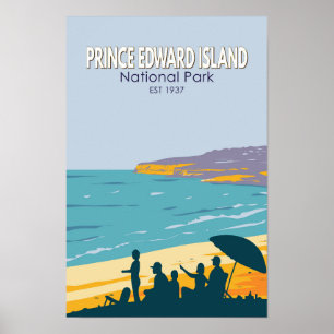 Prince Edward Island Nationaal Park Strand Vintage Poster