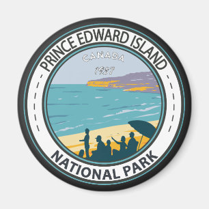 Prince Edward Island National Park Beach Badge Magneet