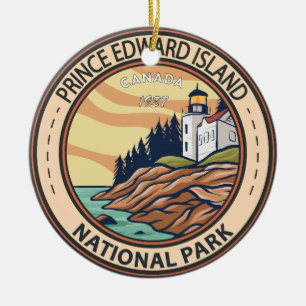 Prince Edward Island National Park Canada Badge Keramisch Ornament