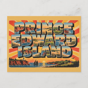 Prince Edward Island Rode Kliffen Groene Heuvels K Briefkaart