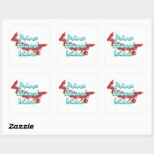 Prince Edward Island Vierkante Sticker (Vel)