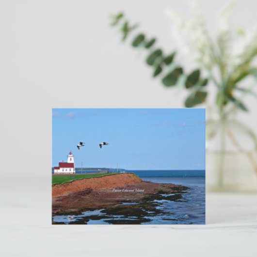 Prince Edward Island-vuurtoren Briefkaart (Staand voorkant)