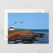 Prince Edward Island-vuurtoren Briefkaart (Voorkant / Achterkant)