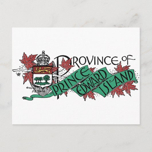Prince Edward Island -  wapenschild Briefkaart (Voorkant)
