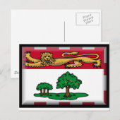Prince Edward Islands (Canada) vlag Briefkaart (Voorkant / Achterkant)