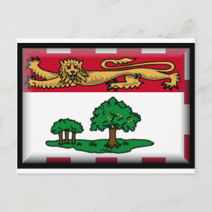 Prince Edward Islands (Canada) vlag Briefkaart
