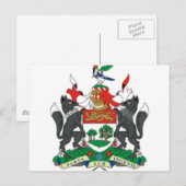 Prince Edward Islands (Canada) Wapenmunt Briefkaart (Voorkant / Achterkant)