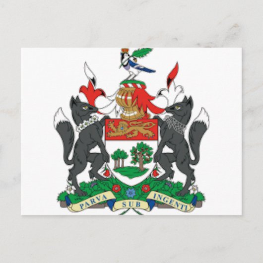 Prince Edward Islands (Canada) Wapenmunt Briefkaart (Voorkant)