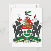 Prince Edward Islands (Canada) Wapenmunt Briefkaart (Voorkant / Achterkant)