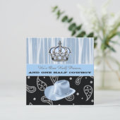 Prince en Cowboy Baby Shower Kaart (Staand voorkant)
