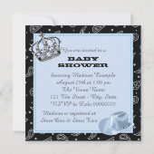 Prince en Cowboy Baby Shower Kaart (Achterkant)