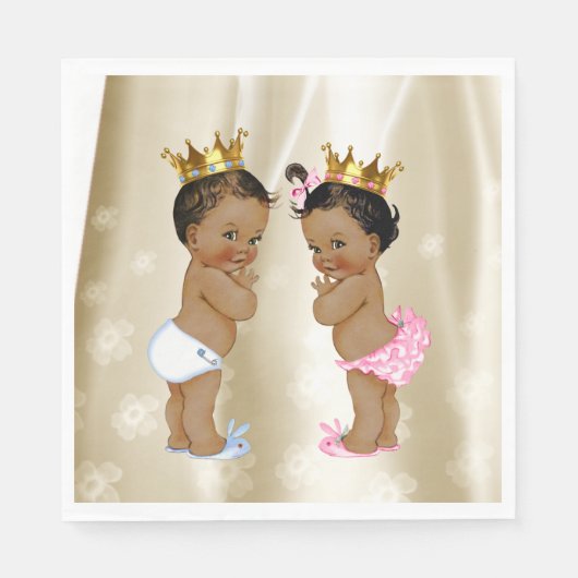 Prince en Princess Baby Shower Servetten (Voorkant)