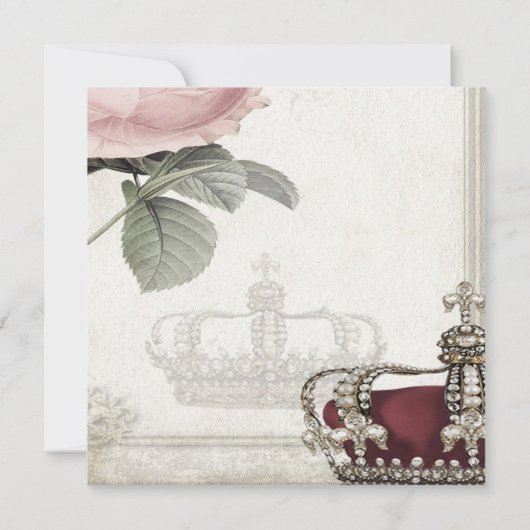 Prince en Princess Etnische Tweeling Baby shower Kaart (Achterkant)