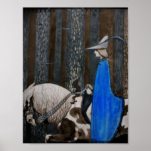 Prince en Tomten door de Bossen Poster (Voorkant)