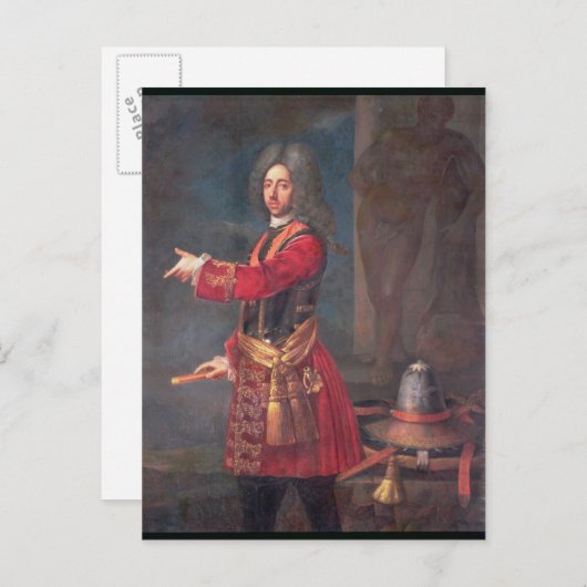 Prince Eugene of Savoy Briefkaart (Voorkant / Achterkant)