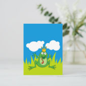 Prince Frog 4,25 inch x 5,6 inch Briefkaart (Staand voorkant)