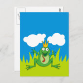 Prince Frog 4,25 inch x 5,6 inch Briefkaart (Voorkant / Achterkant)