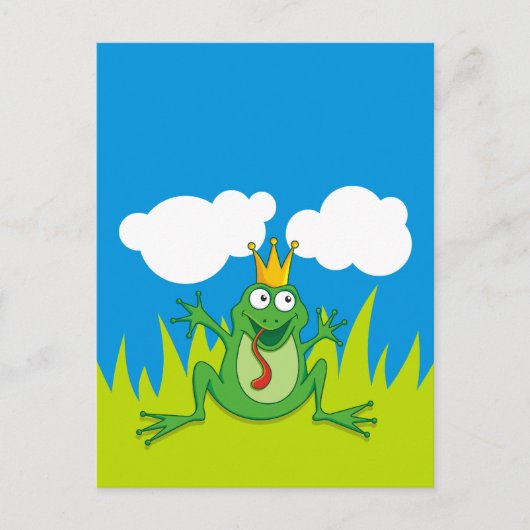 Prince Frog 4,25 inch x 5,6 inch Briefkaart (Voorkant)