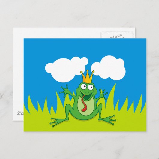 Prince Frog 5,6 inch x 4,25 inch Briefkaart (Voorkant / Achterkant)